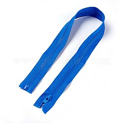 Bekleidungszubehör, Reißverschluss aus Nylon und Harz, mit Alu-Reißverschluss, Komponenten mit Reißverschluss, königsblau, 57.5x3.3 cm