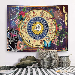 12 созвездие алтарь wiccan колдовство полиэфирные украшения фоны, фотография фон баннер украшение для вечеринки украшение дома, бабочки, 75x95 мм
