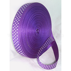 Ripsband, Deep Purple, vier Punkte auf einer schrägen Linie, etwa 3/8 Zoll (10 mm) breit, 50yards / Rolle (45.72 m / Rolle)