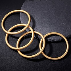 Trendy Messing Armreifen, matt, Ring, golden, Innendurchmesser: 2-1/4 Zoll (5.6 cm)