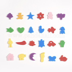 Schwammmalereiformen, Schwamm-Malstempel, für Kleinkinder verschiedene Muster, Mischformen, Mischfarbe, 40~83x32~64x14~15 mm, 24 Stück / Set