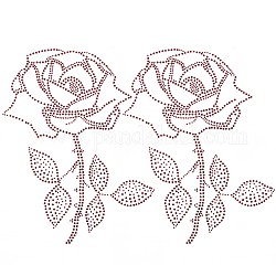 Горный хрусталь в форме розы, аксессуары для костюма, швейные украшения, на день святого валентина, Light Siam, 265x200 мм