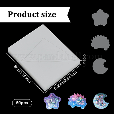 Прямоугольная пластиковая тонкая пленка DIY-WH0259-56-1