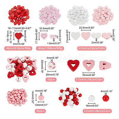 320 шт. Бусины из натурального дерева WOOD-GA0001-43-1