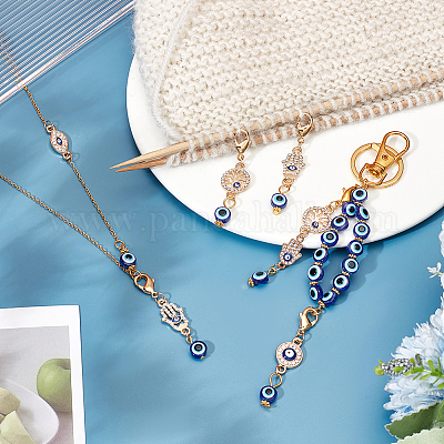 20 шт. подвесные украшения на тему сглаза HJEW-PH0001-77-1