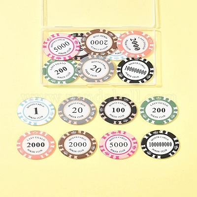 16шт 8 цвета непрозрачные акриловые подвески OACR-FS0002-21-1