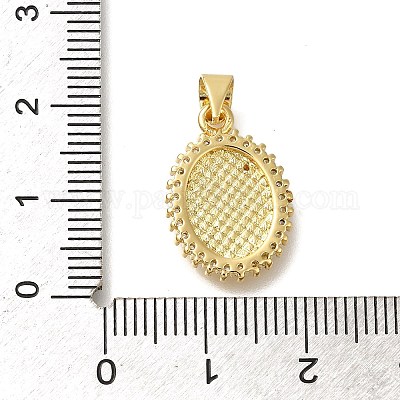 Реечное покрытие латунь с подвесками из кубического циркония KK-Z086-33G-07-1