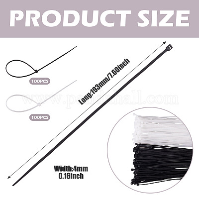 200шт нейлоновые кабельные стяжки&nbsp;TOOL-TA0001-14A-01-1