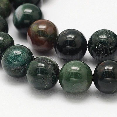 Natürlichen Blutstein Perlen Stränge&nbsp;G-N0166-04-4mm-1