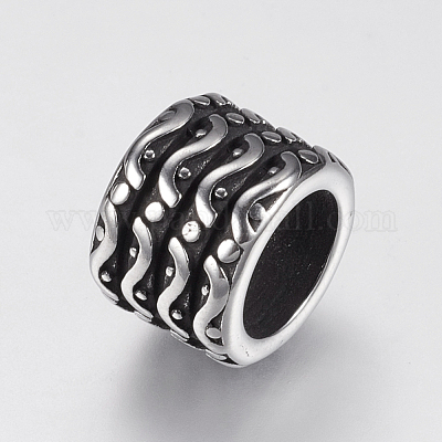 Бусины из нержавеющей стали 304&nbsp;STAS-F144-066AS-1