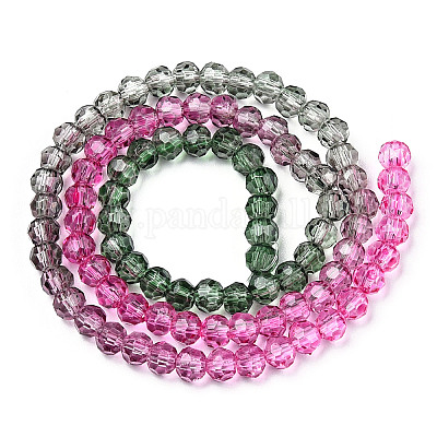 Прозрачные стеклянные бусины GLAA-E036-07J-1