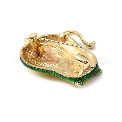 Брошь с эмалью из золотого сплава&nbsp;LS-JEWB-K018-32F-G-1