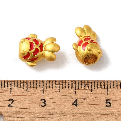 Долговечные латунные бусины KK-K381-10MG-1