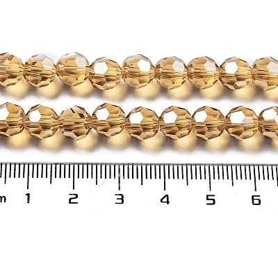 Гальванизируйте прозрачное стекло бисер нитей EGLA-A035-T8mm-A17-1