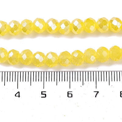 Запекание гальванических нитей стеклянных бусин DGLA-A039-J8mm-B23-1