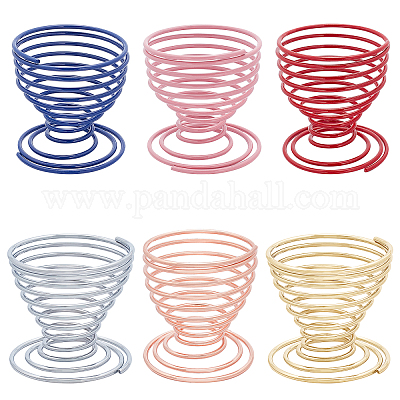 6 шт. 3 цвета 2 размера держатель для блендера из нержавеющей стали для макияжа MRMJ-CA0001-03-1