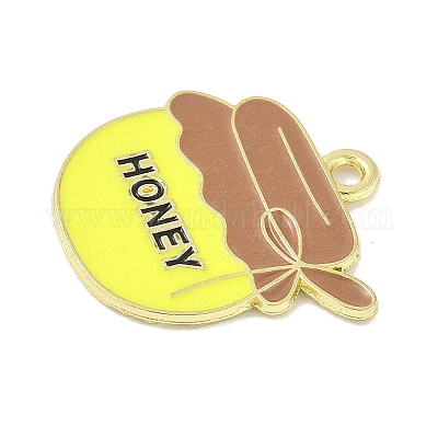 Эмалевые подвески из сплава на тему пчел FIND-M083-06L-G-1