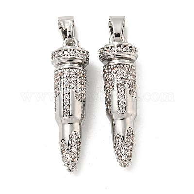 Латунные микро проложить кубического циркония подвески KK-P250-28P-1