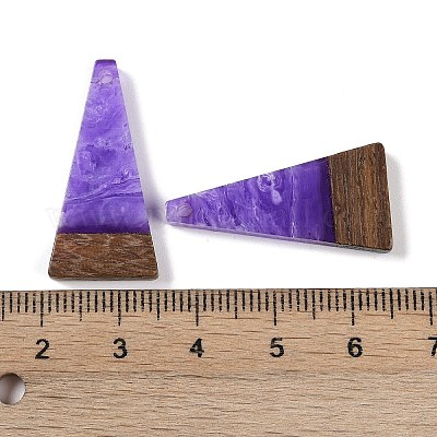 Подвески из смолы и дерева WOOD-F015-03E-1