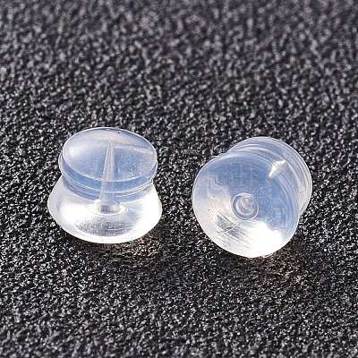500 Pcs Soft Silicone Rubber Earring Back Stoppers for Stud