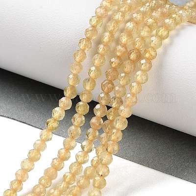 Натуральные желтые апатитовые бусины G-N342-20B-01-1