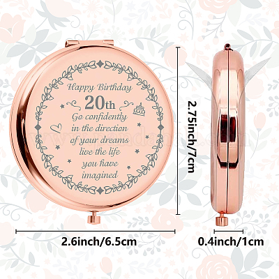 1 шт. зеркало из нержавеющей стали для персонализации DIY-CN0002-16F-1