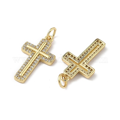 Латунные микро проложить кубического циркония подвески KK-Q039-08G-1