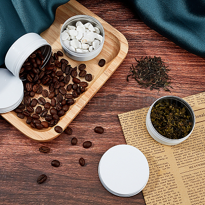 Круглые алюминиевые жестяные банки CON-WH0079-13B-1