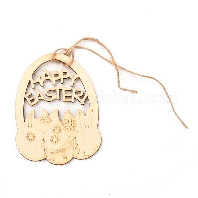 Сделай сам в форме яйца ручной работы выдалбливают граффити из дерева WOOD-G007-03-1