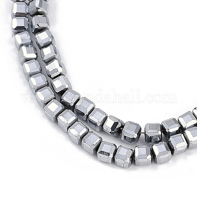 Гальванические нити из синтетических немагнитных гематитовых бусин G-H072-C01-02-1