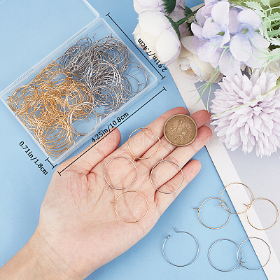 160 шт. 2 цвета 316 хирургическая нержавеющая сталь бокалы кольца подвески STAS-BBC0003-20-1