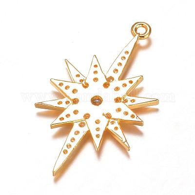 Латунные микро проложить кубического циркония подвески ZIRC-H061-14G-1