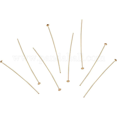 Латунные шпильки с плоской головкой KK-BC0004-01-0.7x45-1