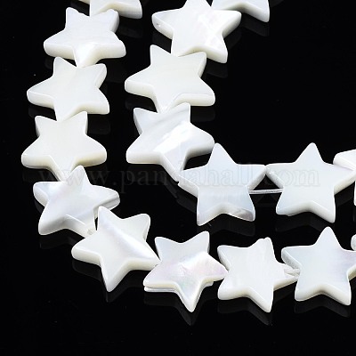 Нити бусин из натуральных трохоидных/трохус ракушек SSHEL-N034-96B-B01-1