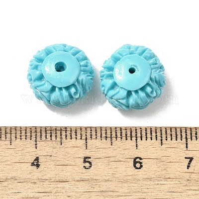 Резные бусины из синтетического коралла CORA-H004-02A-1