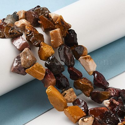 Необработанные грубые нити натуральных бусин мукаита G-I283-G04-01-1