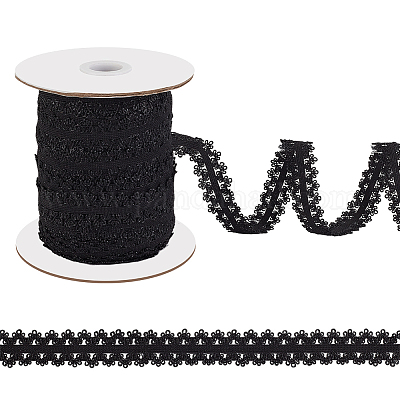 40 м нейлоновых эластичных двухсторонних кружевных лент пико OCOR-WH0101-47A-1