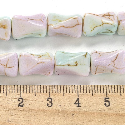 Синтетические бирюзовые бусины G-H060-06D-1