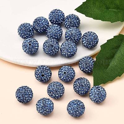 Pave disco бусины&nbsp;RB-Q195-14mm-2-1