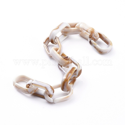 Акриловые кабельные цепи ручной работы AJEW-JB00535-07-1