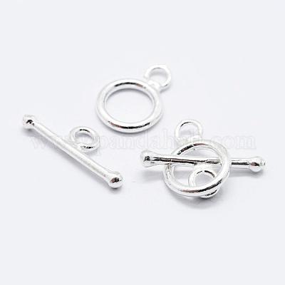 925スターリングシルバーマンテル  リング  銀  リング：12.5x9x1.5mm  穴：2mm  バー：15~16.5x6x2mm  穴：2mm&nbsp;STER-K167-078S-1