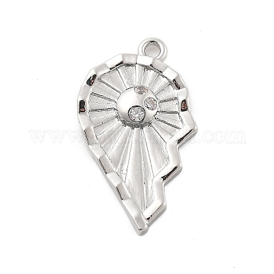 Латунные микро проложить кубического циркония подвески KK-L228-25A-P-1