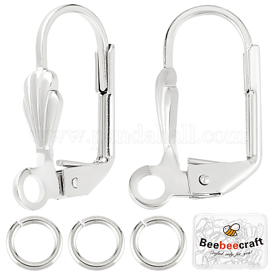 30 шт. латунные серьги с защелкой FIND-BBC0003-20S-1