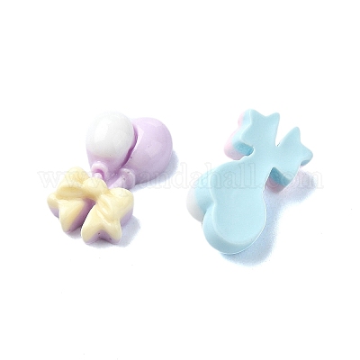 Макарун цветная непрозрачная смола декодирование кабошонов CRES-Q221-01G-1