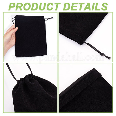 Мешочки из бархата&nbsp;ABAG-WH0046-30A-1