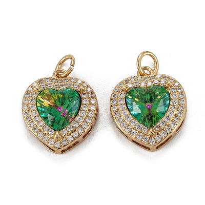 Латунные микро проложить кубического циркония подвески KK-G404-A-01C-G-1