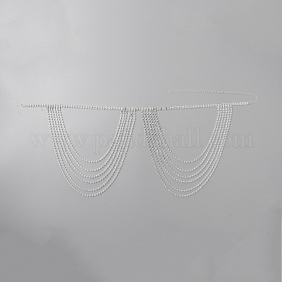 Сексуальный плечевой бюстгальтер из латуни со стразами&nbsp;FIND-WH0152-181S-1