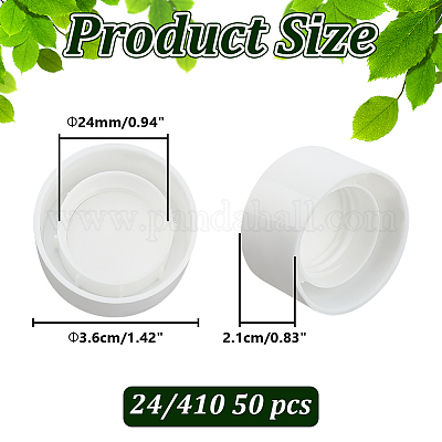 ПП пластиковые винтовые крышки&nbsp;AJEW-WH0248-773B-1