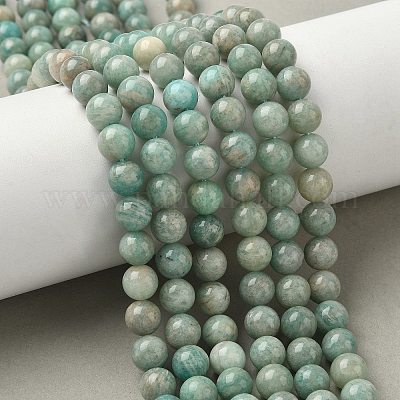 Природных амазонит бисер нитей G-K068-03-8mm-1