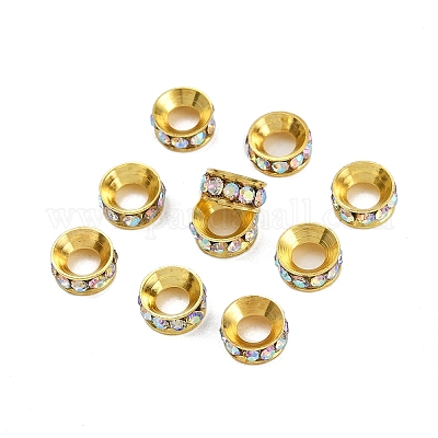 Латунные бусины разделители для поставки стразов&nbsp;RB-A020-7mm-28G-1